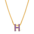 18K Mini Pop Hermes Purple Necklace