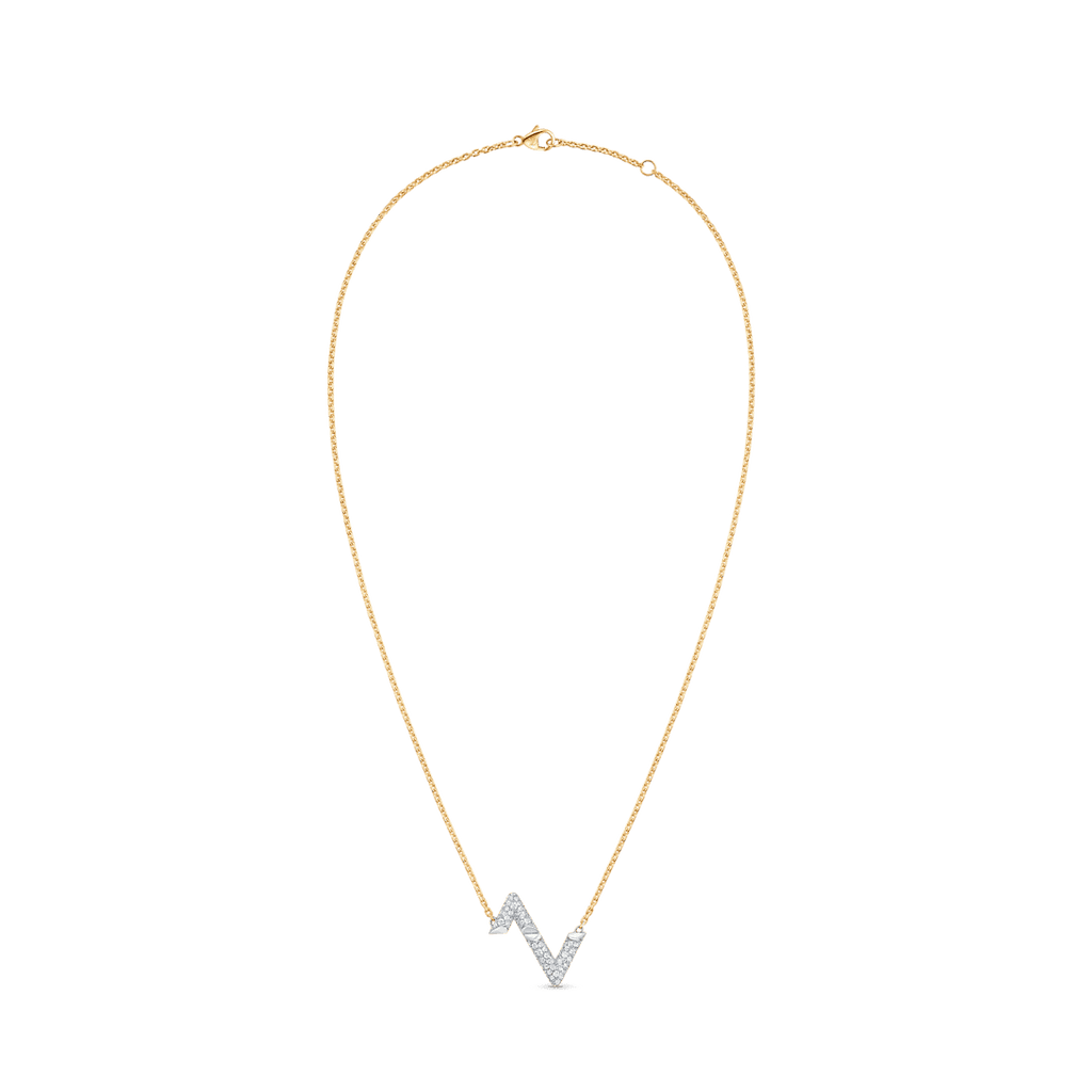 18K Louis Vuitton Volt Upside Down Pendant Necklace