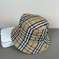 Heritage check cotton bucket hat