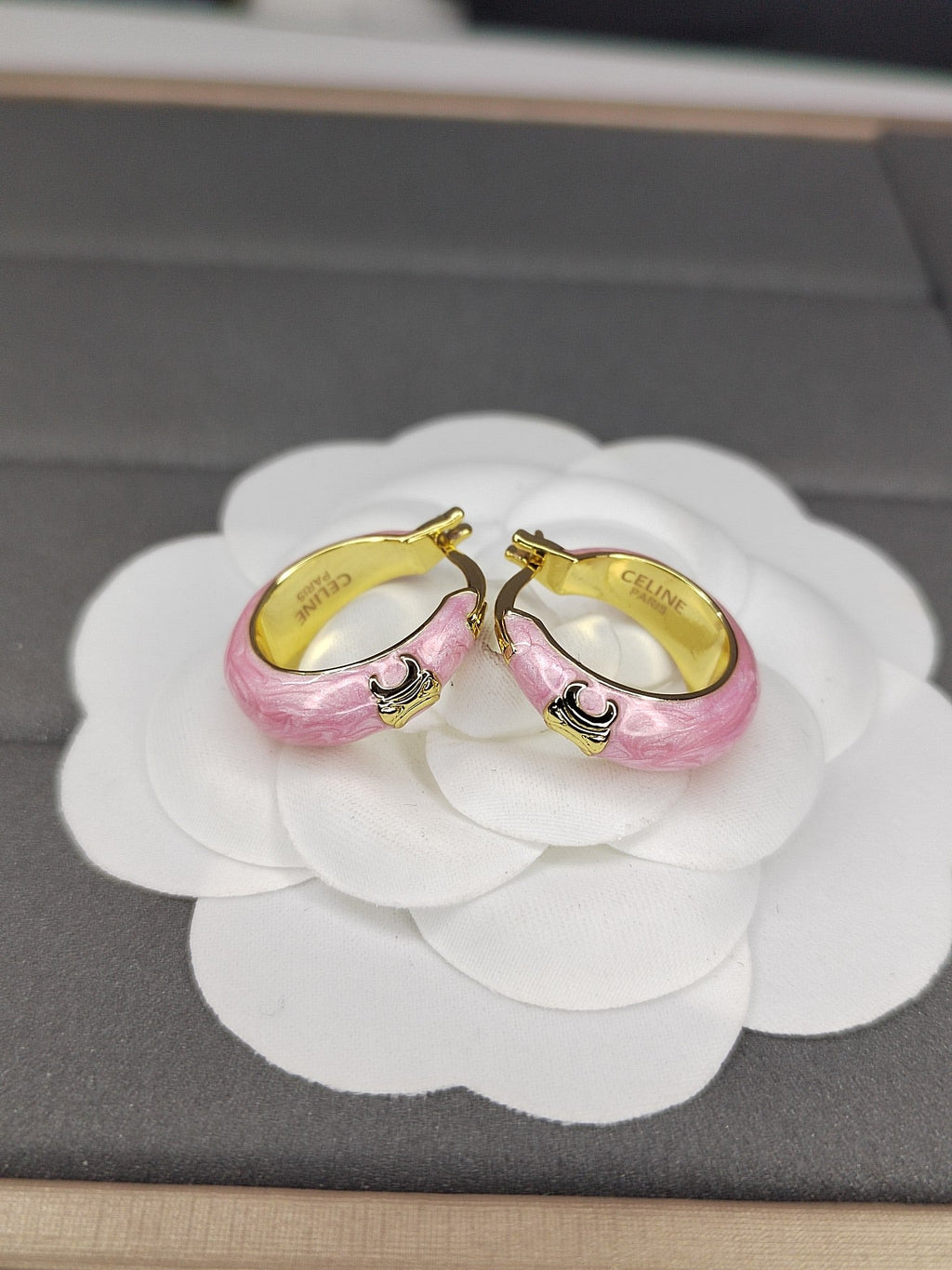 18K Celine Pink Earrings