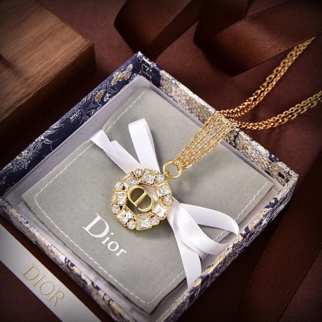18K Petit Dior Pearls Necklace