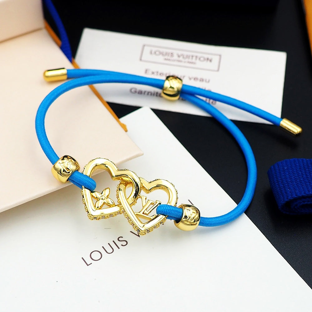 18K Louis Vuitton My Love Blue Bracelet